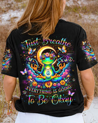JUST BREATHE FROG ALL OVER PRINT - YHLN2003245