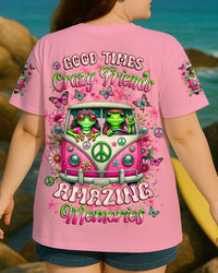 GOOD TIMES CRAZY FRIEND FROG ALL OVER PRINT - YHLT3005253