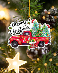 CHRISTMAS HIPPIE TRUCK ORNAMENT - YHDU711235