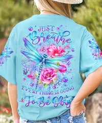 JUST BREATHE DRAGONFLY ALL OVER PRINT - YHLT2406242