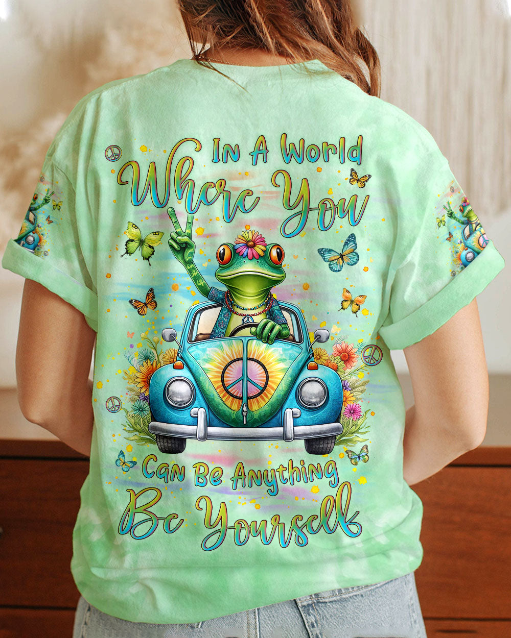 BE YOURSELF FROG ALL OVER PRINT - YHLN3101242