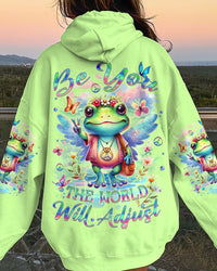 BE YOU THE WORLD WILL ADJUST FROG ALL OVER PRINT - YHDU3011232