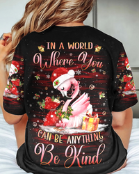 BE KIND FLAMINGO CHRISTMAS ALL OVER PRINT - YHLH15092301