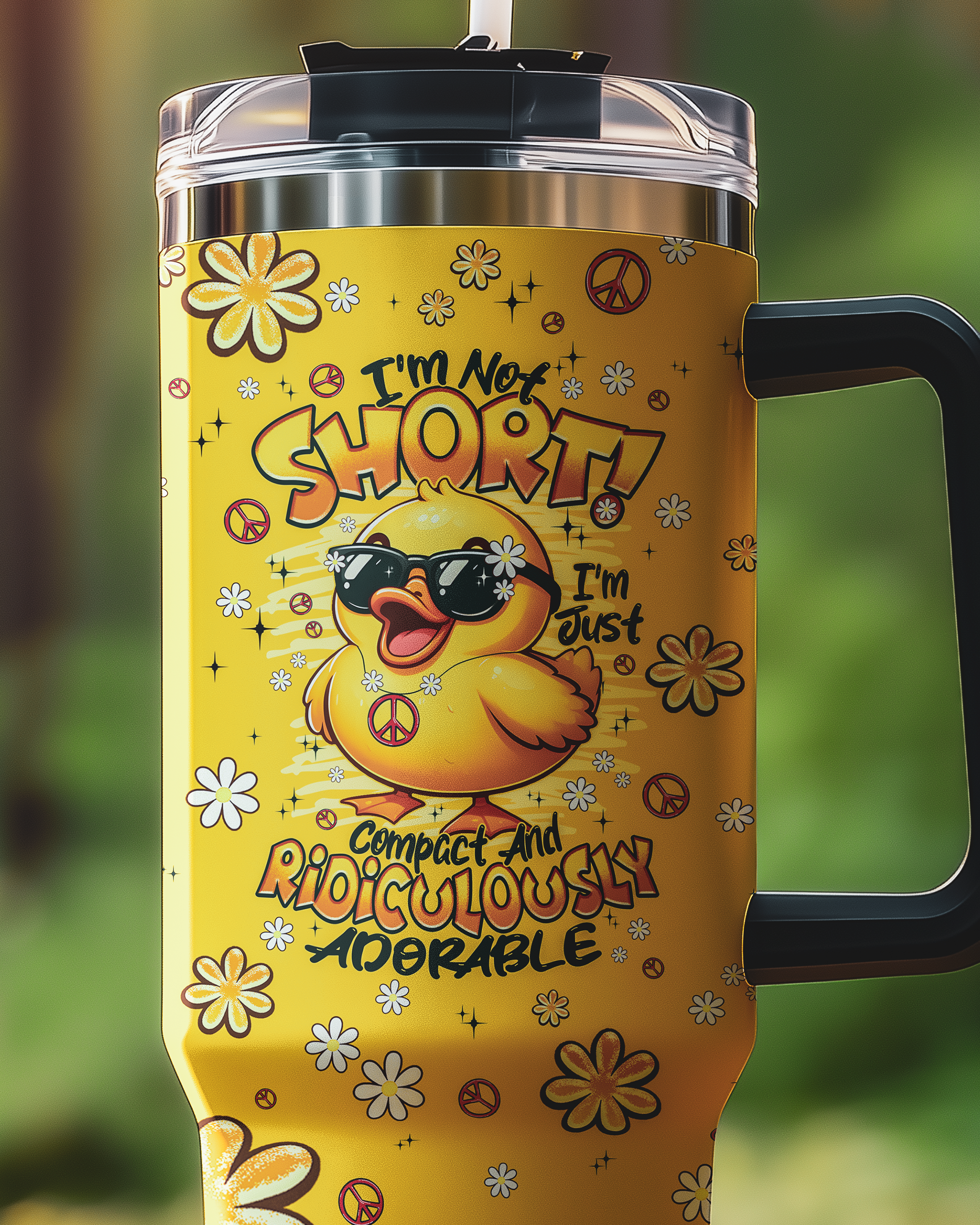 I'M NOT SHORT DUCK HIPPIE TUMBLER - TYPQ0508256