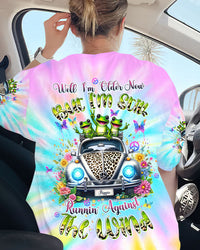 RUNNING AGAINST THE WIND FROG ALL OVER PRINT - TLTW0405244