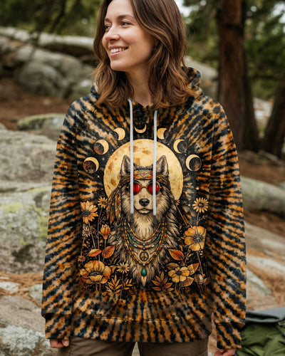 HIPPIE WOLF SWIRL ALL OVER PRINT  - TLTW1102261
