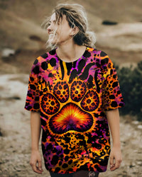 PAW PRINT LEOPARD PATTERN ALL OVER PRINT   - TLTW1603263