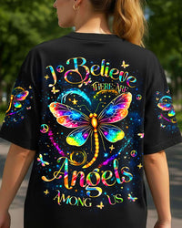 I BELIEVE THERE ARE ANGELS AMONG US DRAGONFLY ALL OVER PRINT - YHHN2611253