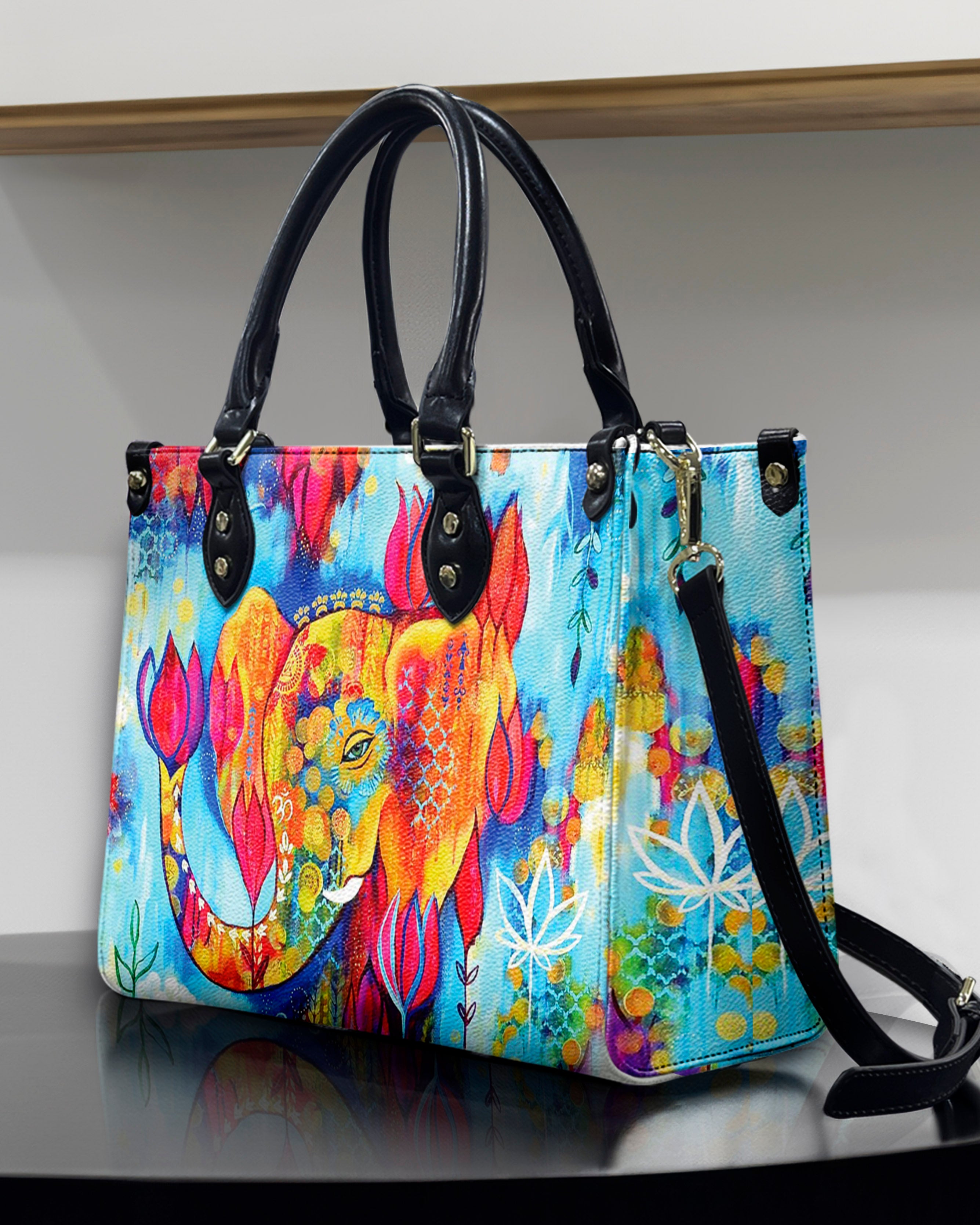 HIPPIE ELEPHANT LEATHER HANDBAG - YHHN1308244