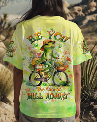 BE YOU THE WORLD WILL ADJUST FROG ALL OVER PRINT - TLTW1208245