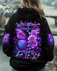 WHISPER WORDS OF WISDOM LET IT BE FLOWER BUTTERFLY ALL OVER PRINT  - TLTW0711244