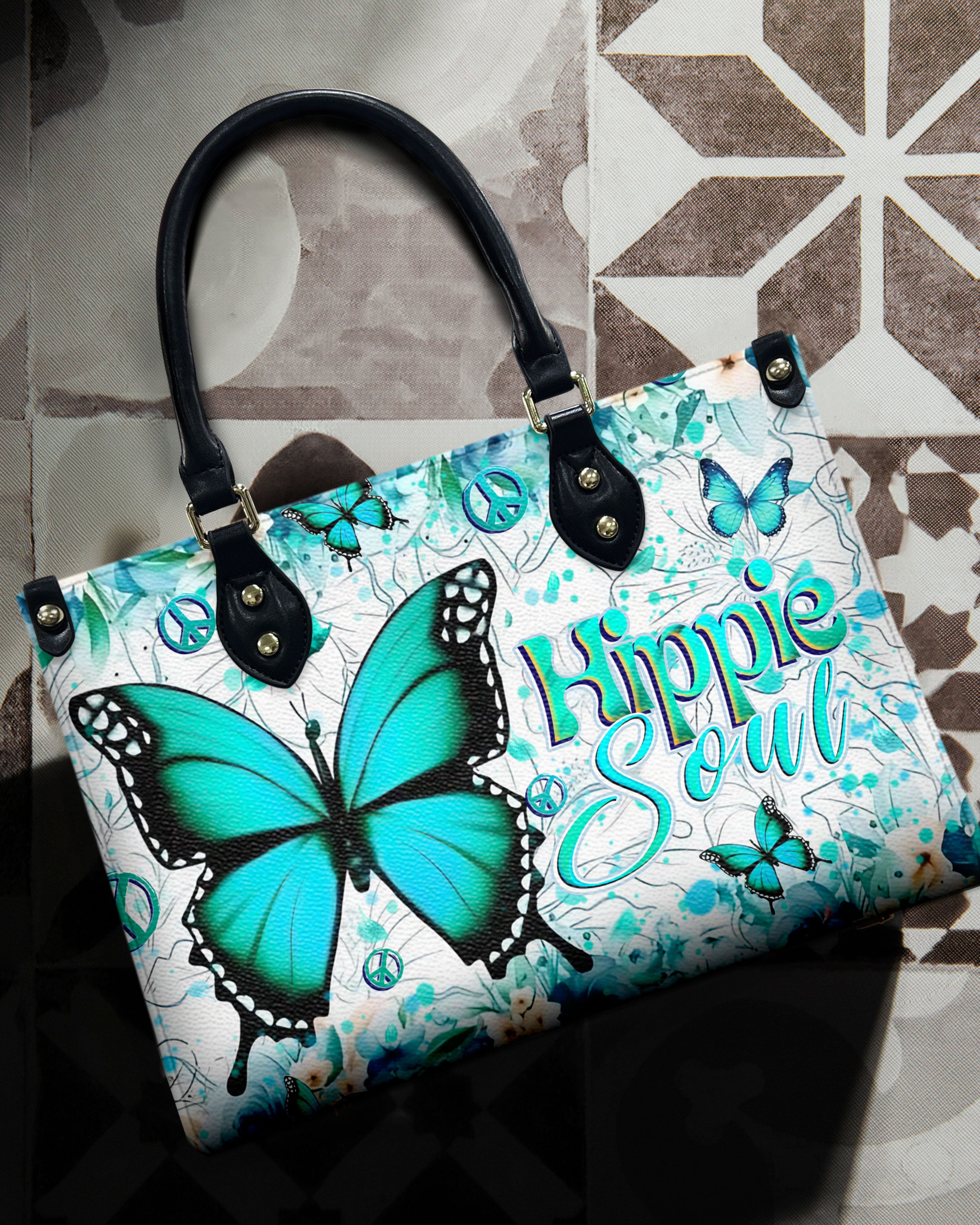 HIPPIE SOUL BUTTERFLY LEATHER HANDBAG - YHHN2407244