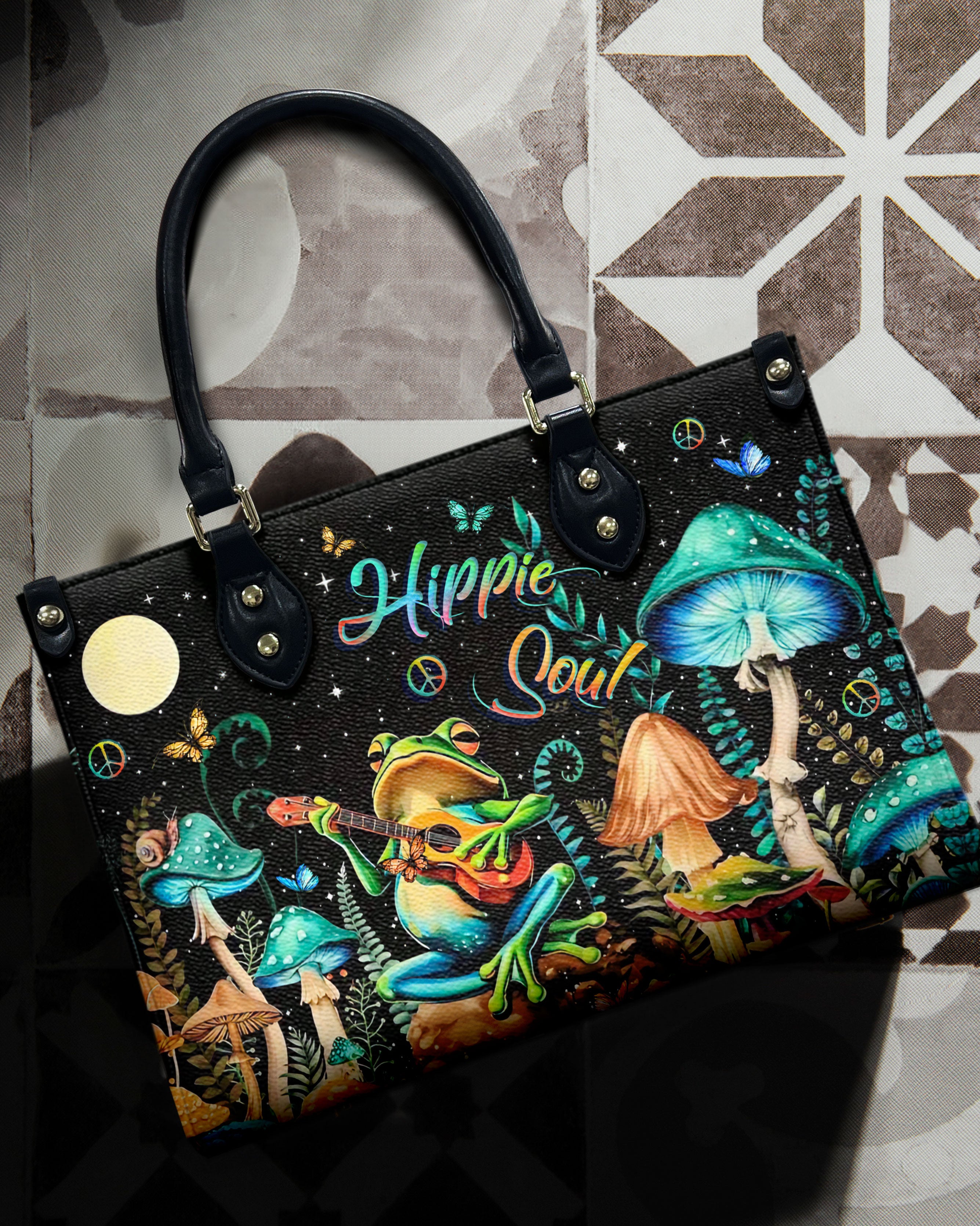 HIPPIE SOUL FROG LEATHER HANDBAG - YHLT0609241