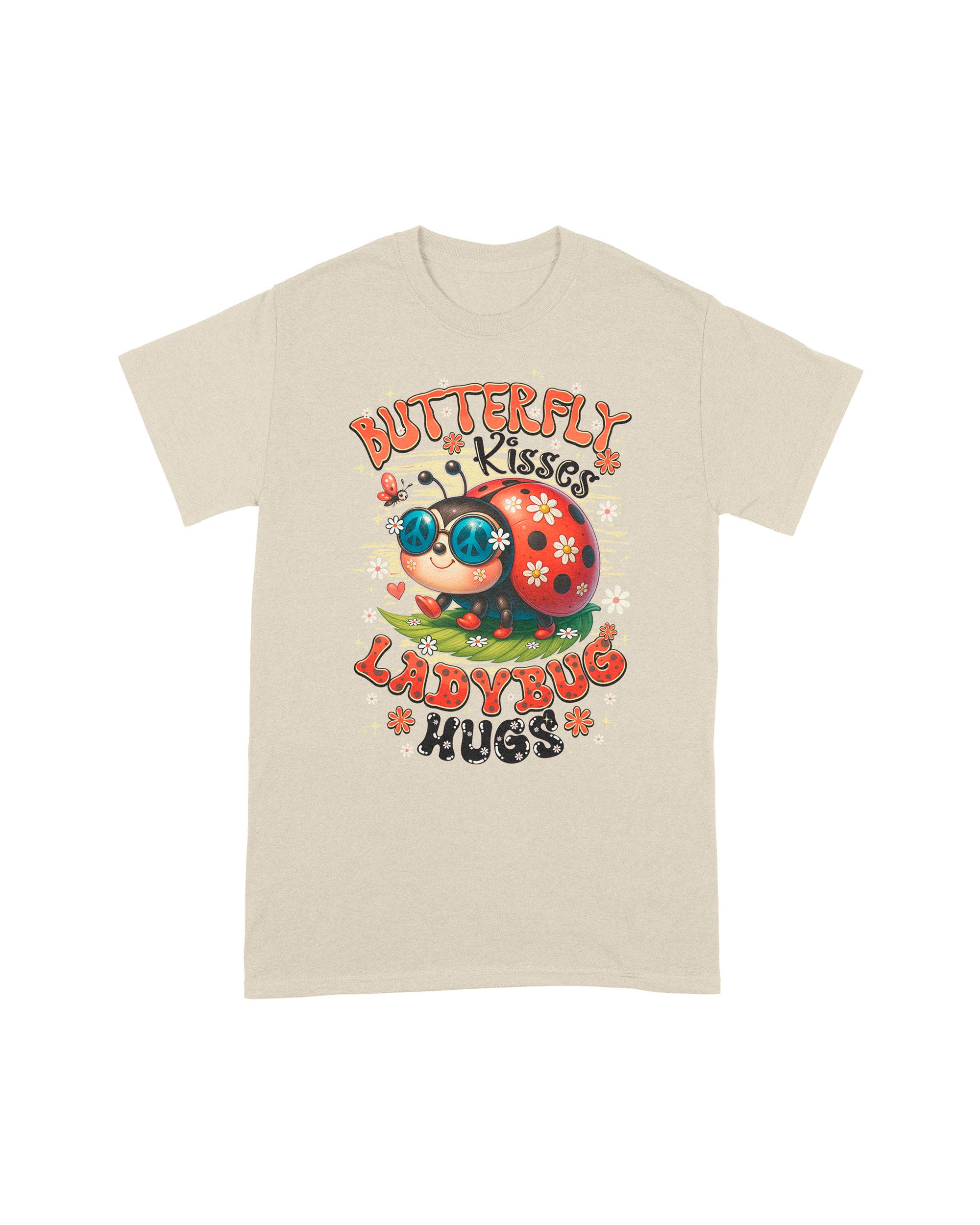 BUTTERFLY KISSES AND LADYBUG COTTON SHIRT - TYQY2306255
