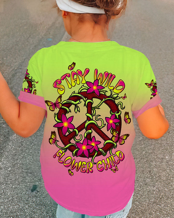 STAY WILD FLOWER CHILD KIDS ALL OVER PRINT - TLTW1812234