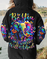 BE YOU THE WORLD WILL ADJUST ELEPHANT ALL OVER PRINT - TLNO1311231