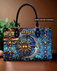 SUN AND MOON LEATHER HANDBAG - TLTW2506243