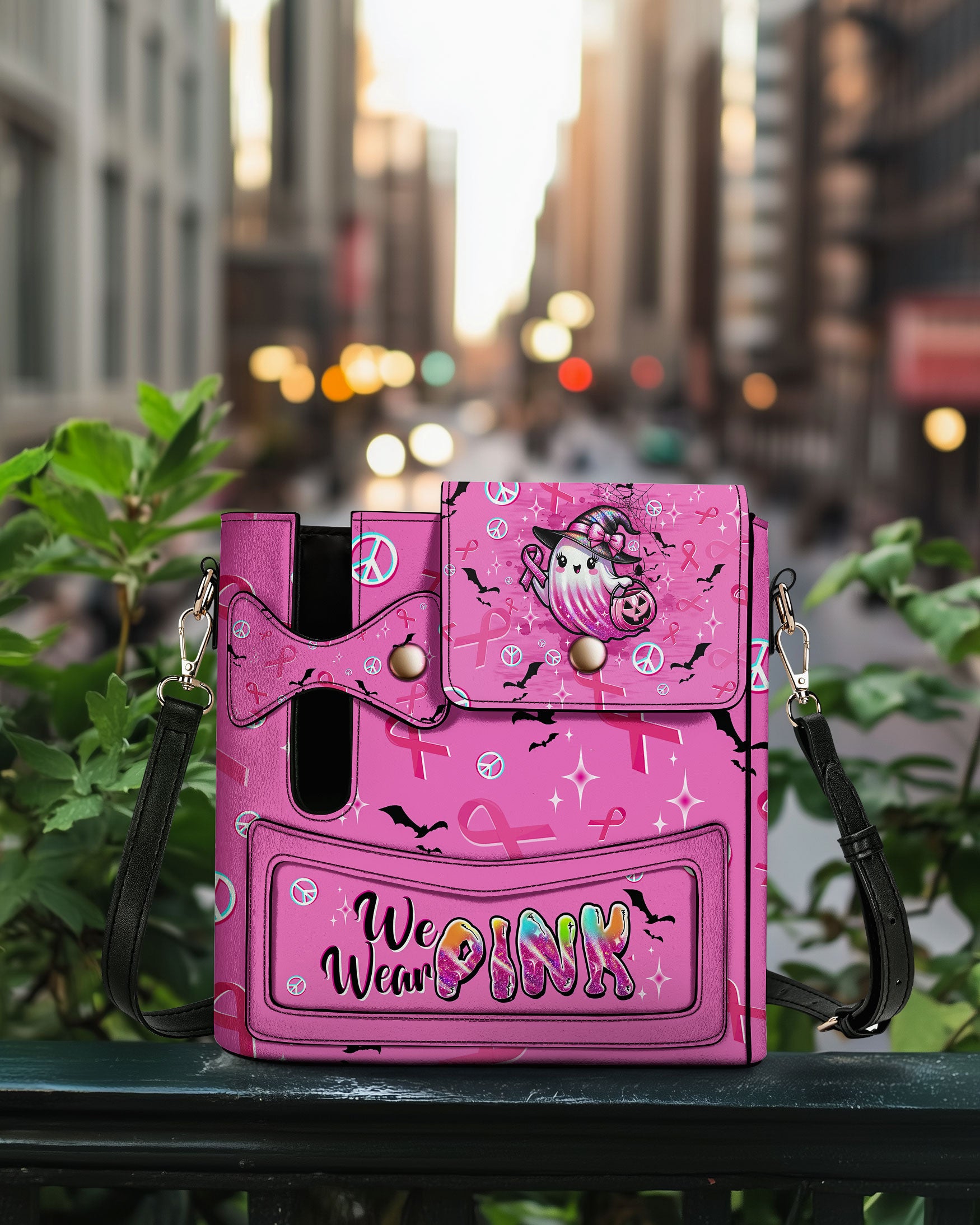 IN OCTOBER WE WEAR PINK BOO BREAST CANCER TUMBLER STORAGE BAG   - TLTW1208257