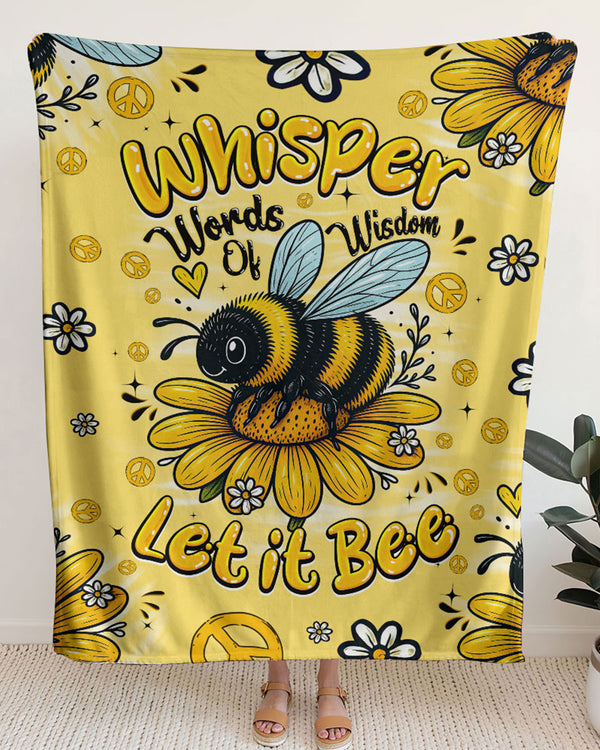 WHISPER WORDS OF WISDOM LET IT BEE FLEECE BLANKET - TYQY1706255