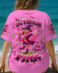 IN OCTOBER WE WEAR PINK FLAMINGO HALLOWEEN BREAST CANCER AWARENESS ALL OVER PRINT - TLTW1208252