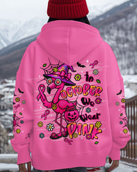 IN OCTOBER WE WEAR PINK FLAMINGO HALLOWEEN BREAST CANCER AWARENESS ALL OVER PRINT - TLTR1308253