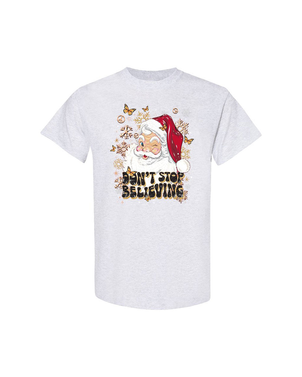 DON'T STOP BELIEVING CHRISTMAS COTTON SHIRT - TLTR08112411