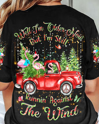 RUNNING AGAINST THE WIND FLAMINGO CHRISTMAS ALL OVER PRINT - YHDU711236