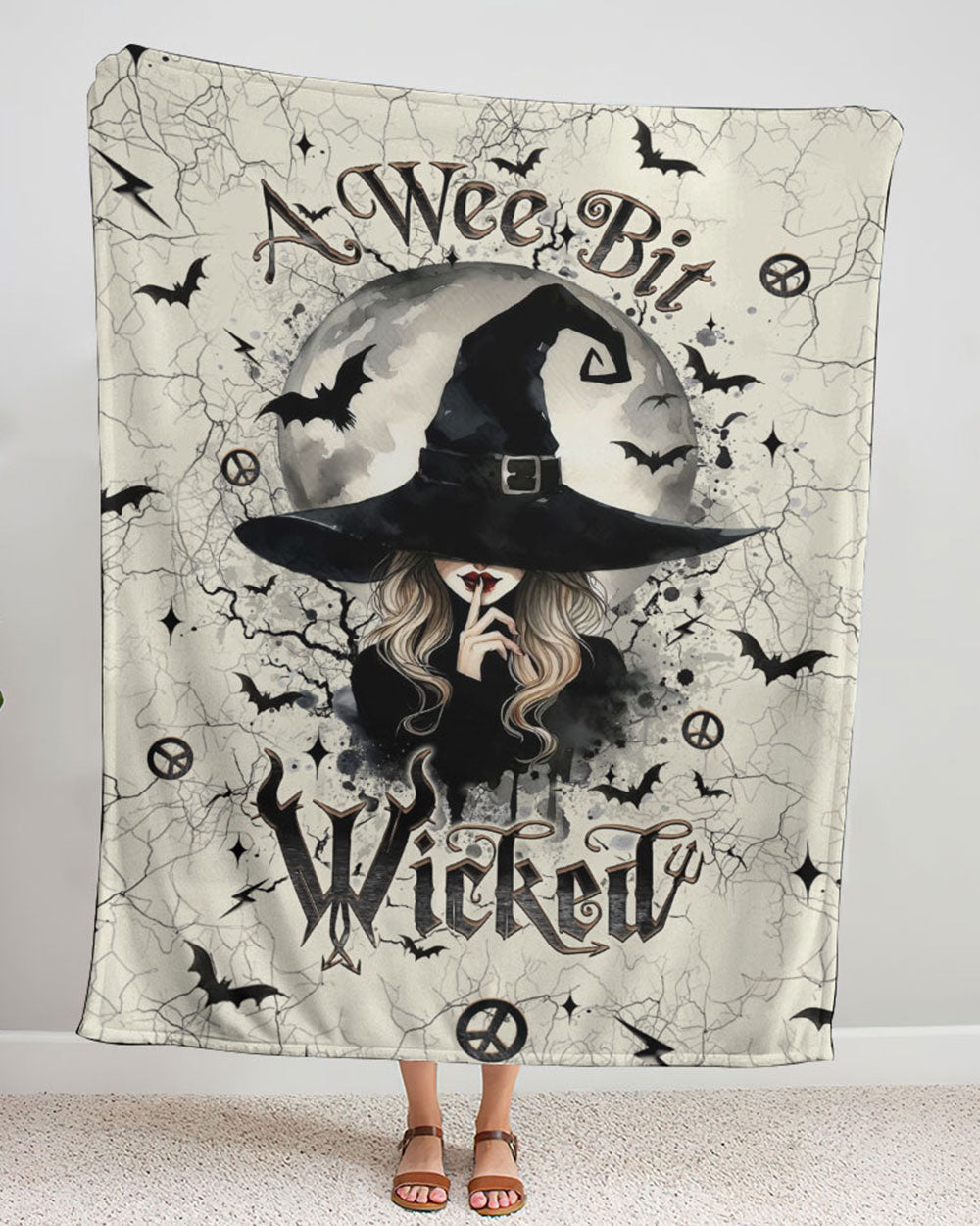 A WEE BIT WICKED HALLOWEEN FLEECE BLANKET - YHLT2509247