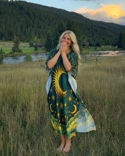 CRESCENT MOON UNIVERSE  KAFTAN DRESS  - TLNT3001262