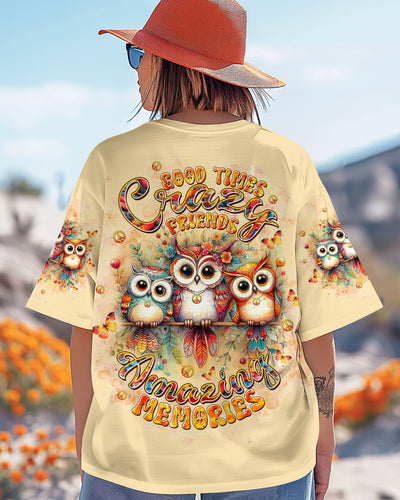 GOOD TIMES CRAZY FRIEND OWL ALL OVER PRINT - TLTW1407253