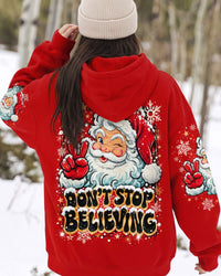 DON'T STOP BELIEVING SANTA CHRISTMAS ALL OVER PRINT - TLTW1210262