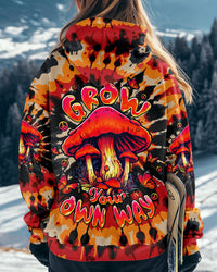 GROW YOUR OWN WAY MUSHROOM TIE DYE ALL OVER PRINT - TLTW2210253