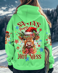 SANTA'S FAVORITE HOT MESS COW CHRISTMAS ALL OVER PRINT  - TLTW1811245