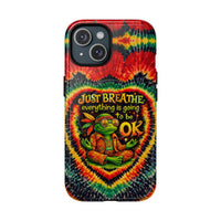 JUST BREATHE FROG SWIRL MAGNETIC PHONE CASE - KMTM2304262