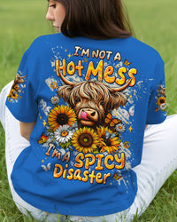 I'M NOT A HOT MESS COW SUNFLOWER ALL OVER PRINT - TLTW1610253