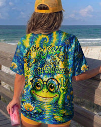 BE YOU THE WORLD WILL ADJUST FROG ALL OVER PRINT - TLTW0705263