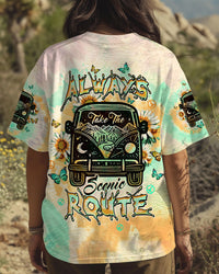 ALWAYS TAKE THE SCENIC ROUTE BUS ALL OVER PRINT - TLTW00503254
