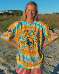 PUG MOM DOG  SWIRL ALL OVER PRINT - TLTW2702263