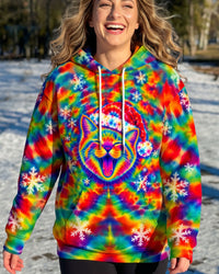 FUNNY CAT JOLLY CHRISTMAS RAINBOW BURST ALL OVER PRINT - TLTW0210263