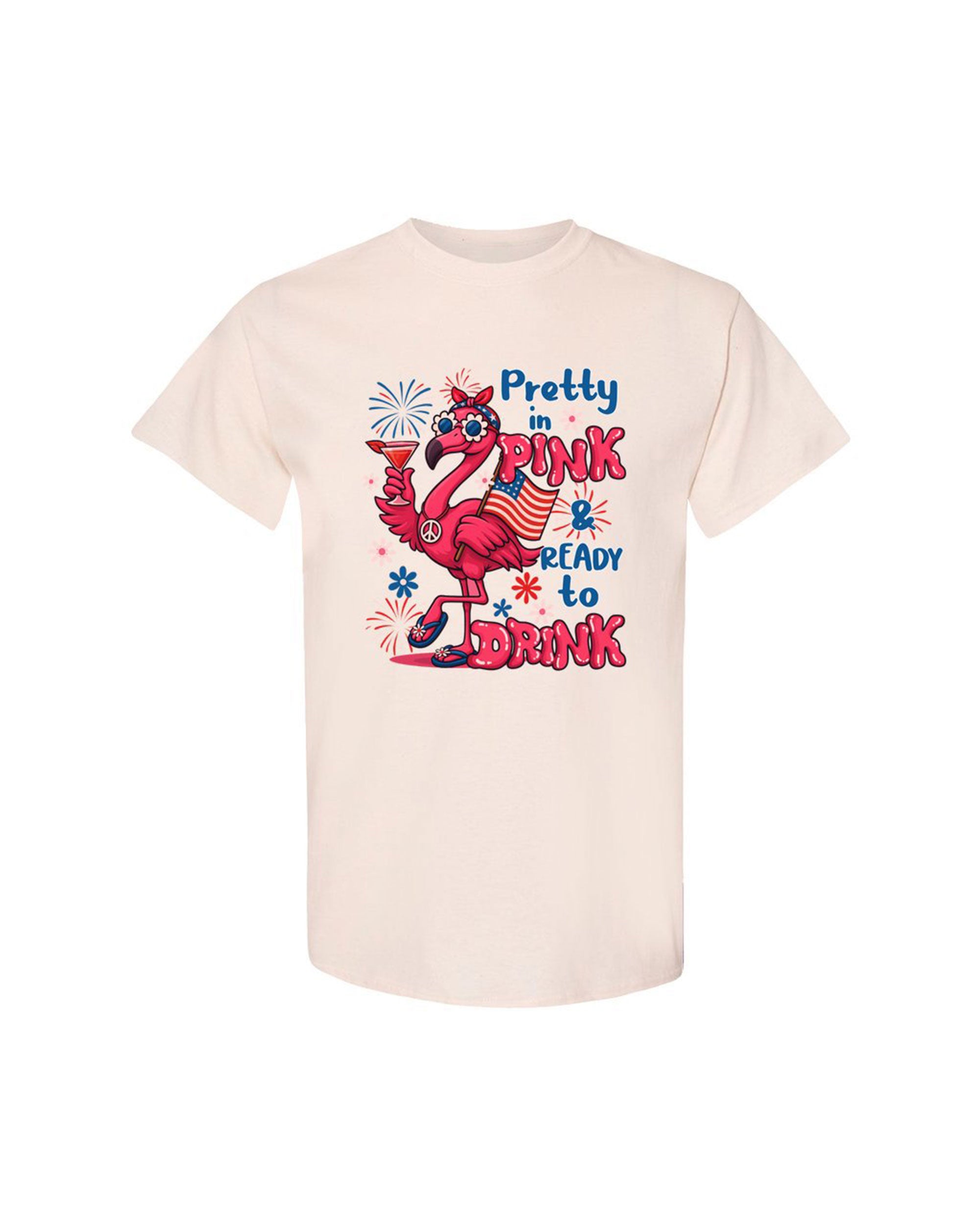 PRETTY IN PINK FLAMINGO COTTON SHIRT - TYQY1305258