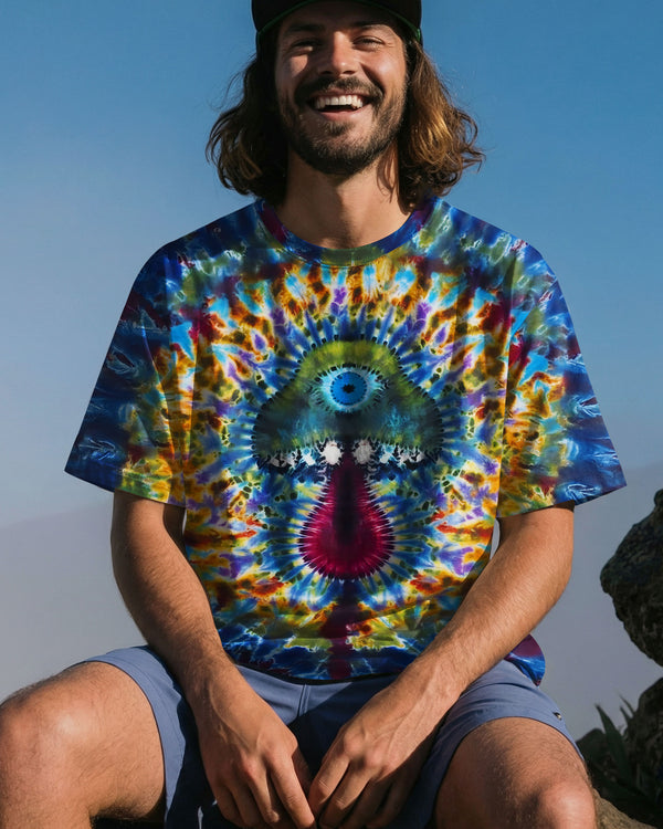 PSYCHEDELIC MUSHROOM TIE DYE ALL OVER PRINT - TLTW0812251