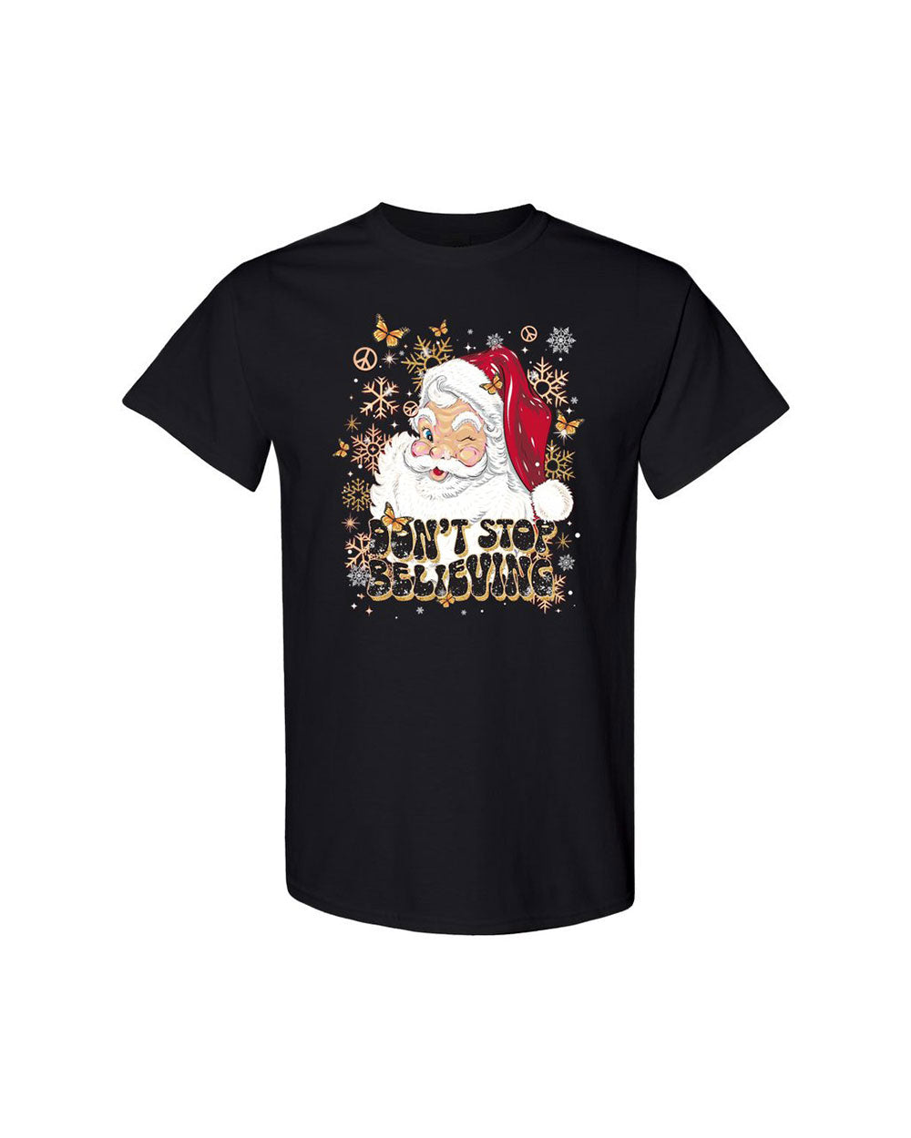 DON'T STOP BELIEVING CHRISTMAS COTTON SHIRT - TLTR08112411