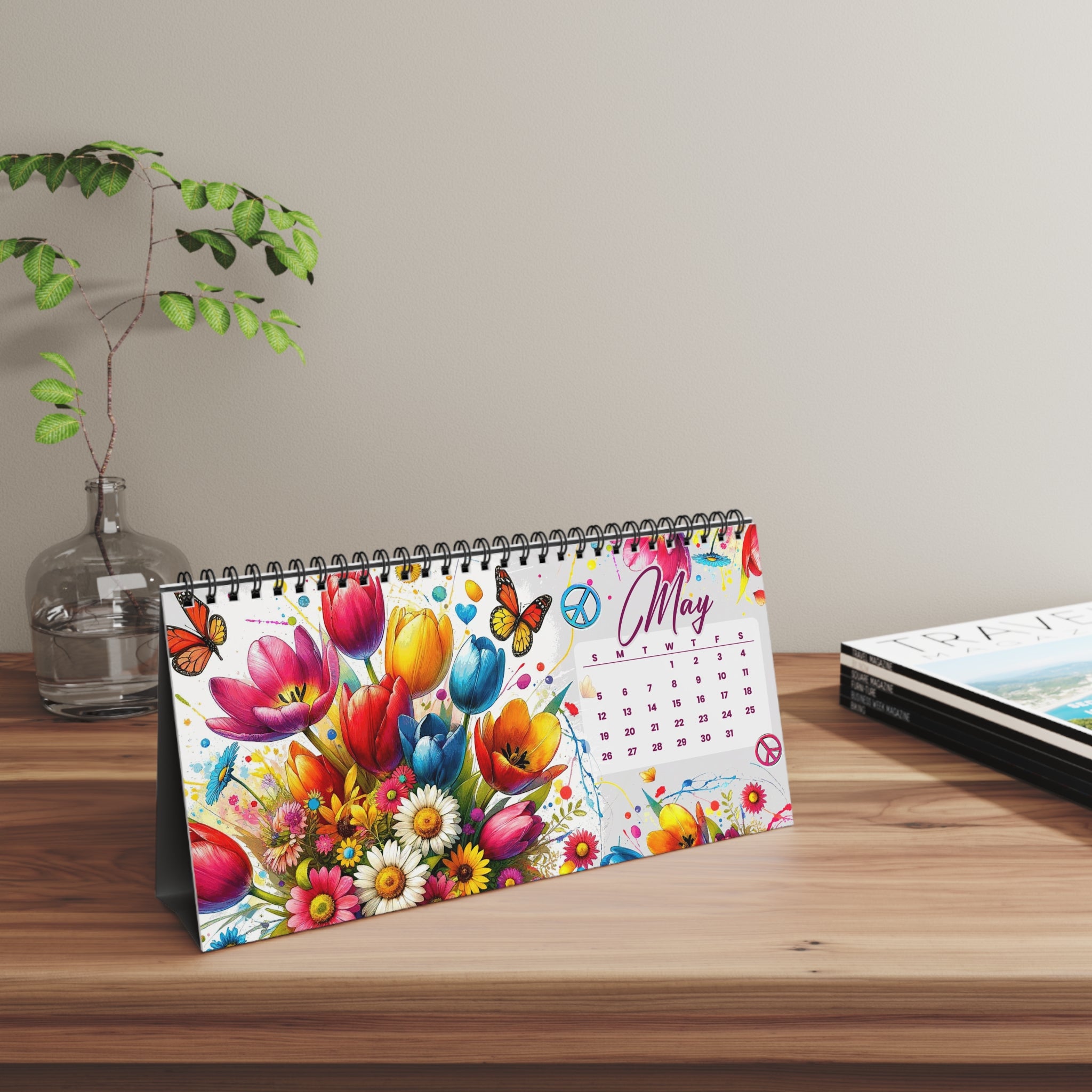 HIPPIE SOUL WILDFLOWERS 2024 DESK CALENDAR - TY2811233