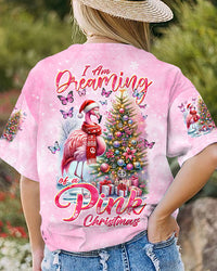 PINK CHRISTMAS FLAMINGO ALL OVER PRINT - TLTW1910235
