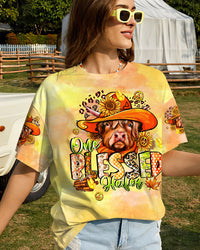 ONE BLESSED HEIFER COW ALL OVER PRINT - TLTW2908235