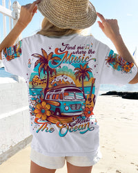 FIND ME WHERE THE MUSIC MEETS THE OCEAN ALL OVER PRINT - TLNO3105231