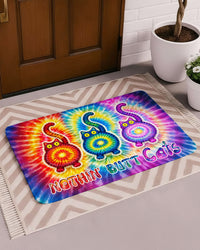 NOTHING' BUT CATS COLORFUL SWIRL DOORMAT  - TLTW1601263