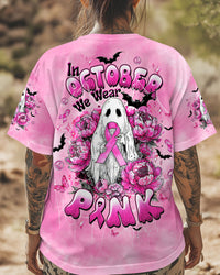 IN OCTOBER WE WEAR PINK BOO BREAST CANCER AWARENESS ALL OVER PRINT - TLTW1408253