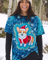 SANTA CORGI DOG CHRISTMAS BURST ALL OVER PRINT - TLTW0110265