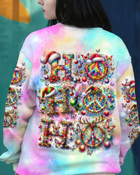 HO HO HO COLORFUL PEACE CHRISTMAS ALL OVER PRINT - TLTW2310235